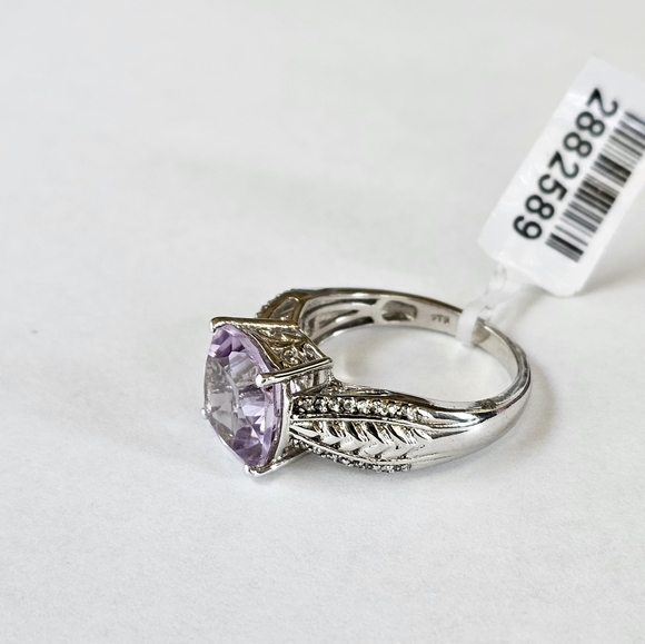 Rose De France Amethyst Ring in Sterling Silver Sz 10 💜 NWT - Picture 12 of 14